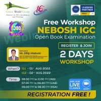 Do register FREE WEBINAR for NEBOSH IGC OBE Globally 