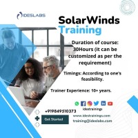 SolarWinds Training  IDESTRAININGS
